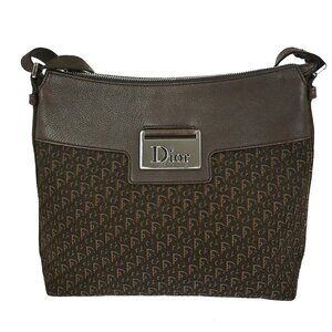 CHRISTIAN DIOR BROWN TROTTER STREET CHIC SHOULDER BAG 06-RU-0066 NQ02619
